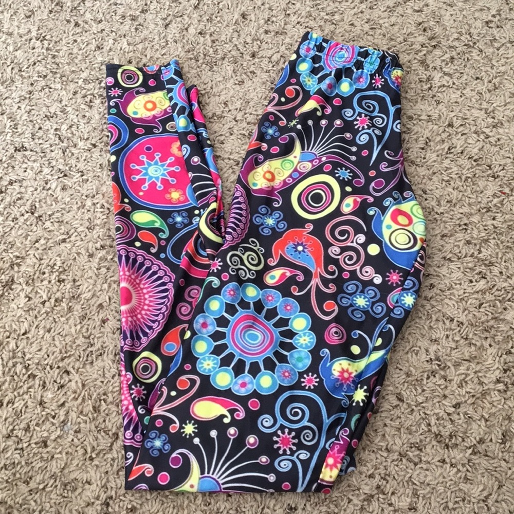 Funky colorful leggings